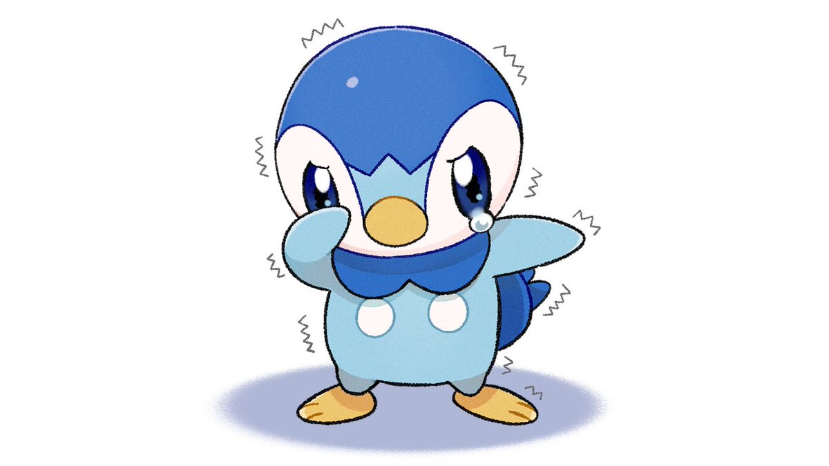 piplup no humans solo pokemon (creature) trembling standing blue eyes toes  illustration images