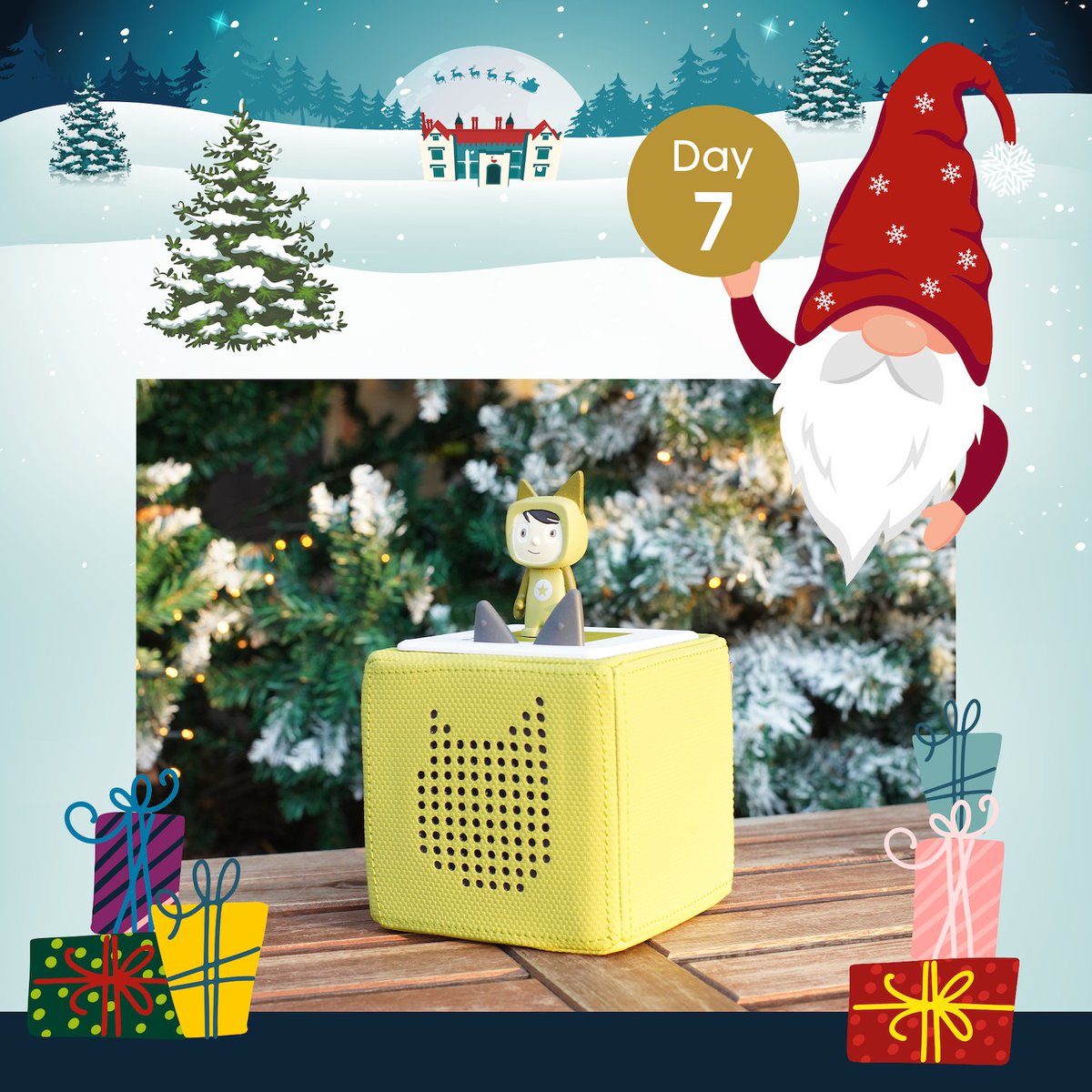 Marwellwildlife's tweet photo. 🎁🎅 DAY 7 🎅🎁

Today, we’re giving away a spectacular prize from our friends at @tonies_UK! 

Visit our Day 7 post over on our Facebook or Instagram and you could be the lucky winner of this brilliant Toniebox starter set.

#12DaysOfMarwell https://t.co/T2nHX1TIWJ