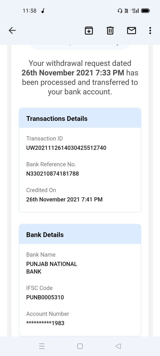Mohd__Inam's tweet photo. @Dream11 I had withdrawn 15000 thousand rupees from dream11 which is not deposited in my account yet please solve this problem. It will be a great mercy . (Screen shot copy attached )

thank you https://t.co/bykeKinyQP