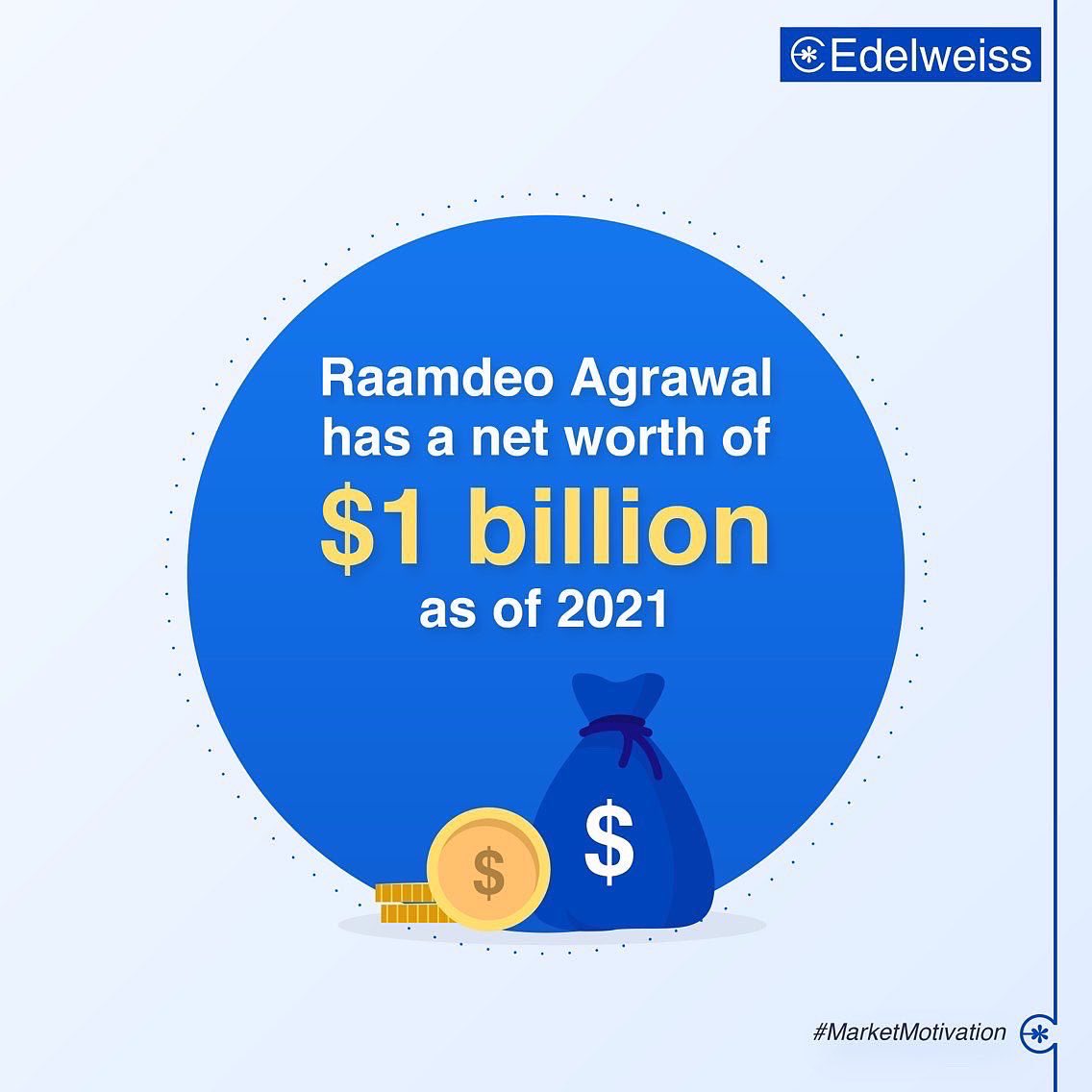 Nuvama_Wealth's tweet photo. Raamdeo Agrawal believes ‘Don’t bother to predict. Don’t speculate, but be an investor’ is the lesson he learned through his experience and which led him to become one of the most successful investors in India.
#raamdeoagrawal #marketmotivation #topinvestor #wealthmanagement https://t.co/8kM3b7Ujvj