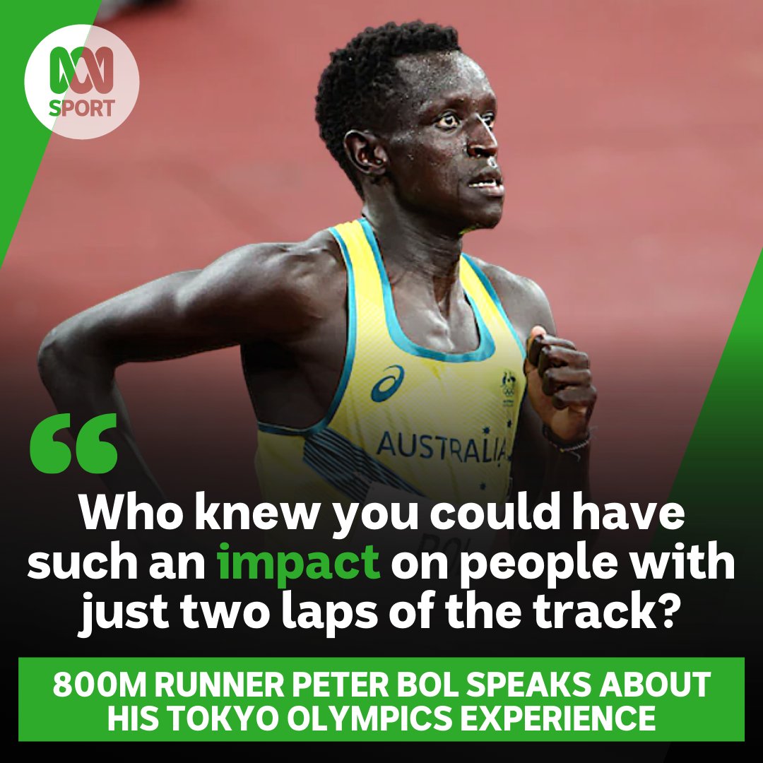You're an inspiration, Peter! ❤

<a href="/pbol800/">Peter Bol OLY</a> joined Grandstand to reflect on the <a href="/Olympics/">The Olympic Games</a>, where he finished fourth in the 800m Final.

He is the first Australian to achieve the feat since Ralph Doubell won gold at the 1968 Olympics.

ab.co/2ZveYXH #Olympics #athletics