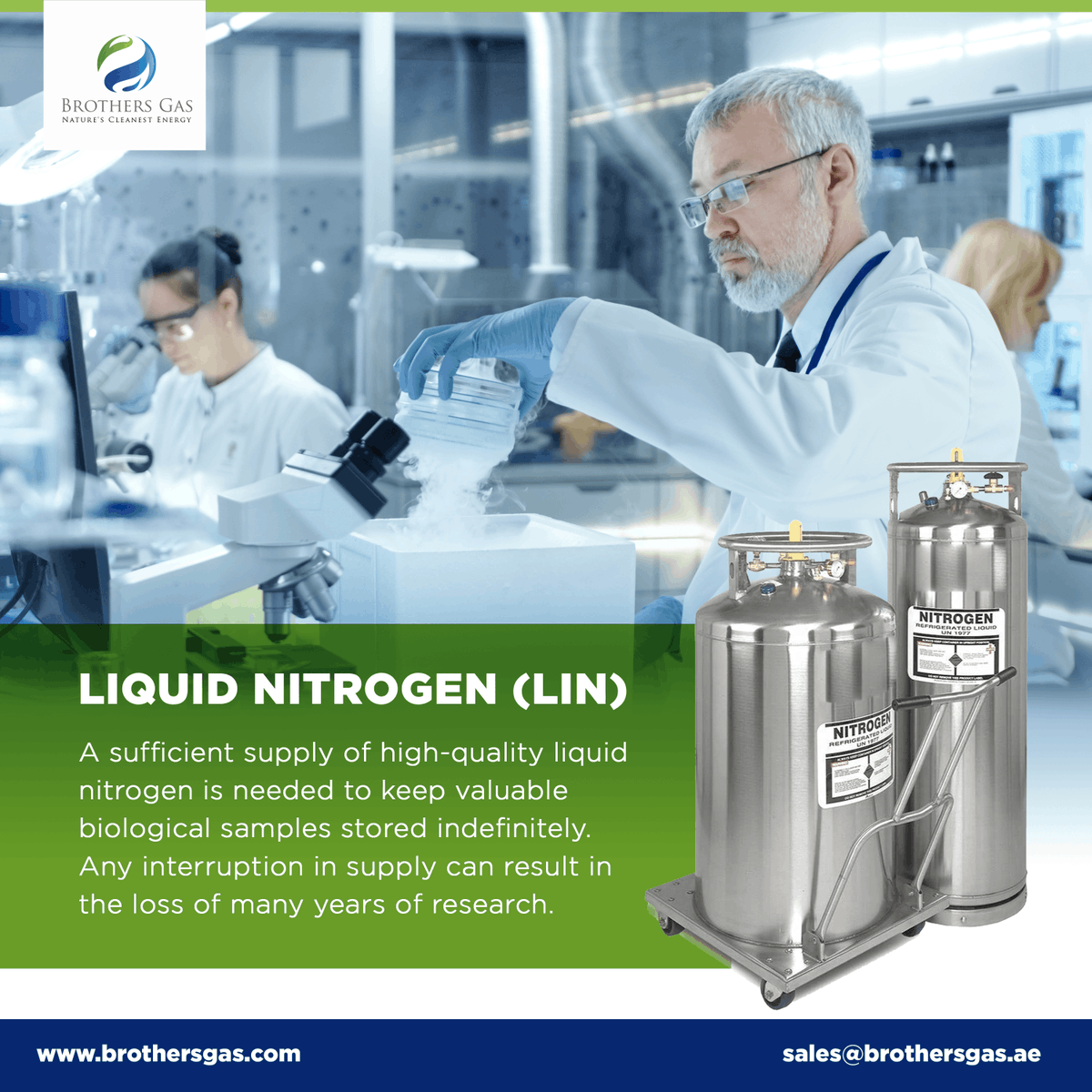 BrothersGas's tweet photo. At Brothers Gas, Versatile Range of Cryogenic Liquids Available
π¬ WAPP +971 55 290 3495
π§ sales@brothersgas.ae
π https://t.co/YskPxr0fLv
#brothersgas #industrialgases #biologicalresearch #liquidoxygen #liquidnitrogen #liquidCO2 #labs #researchfacility #cryogenicliquid #uae https://t.co/FSmUfUbJYi