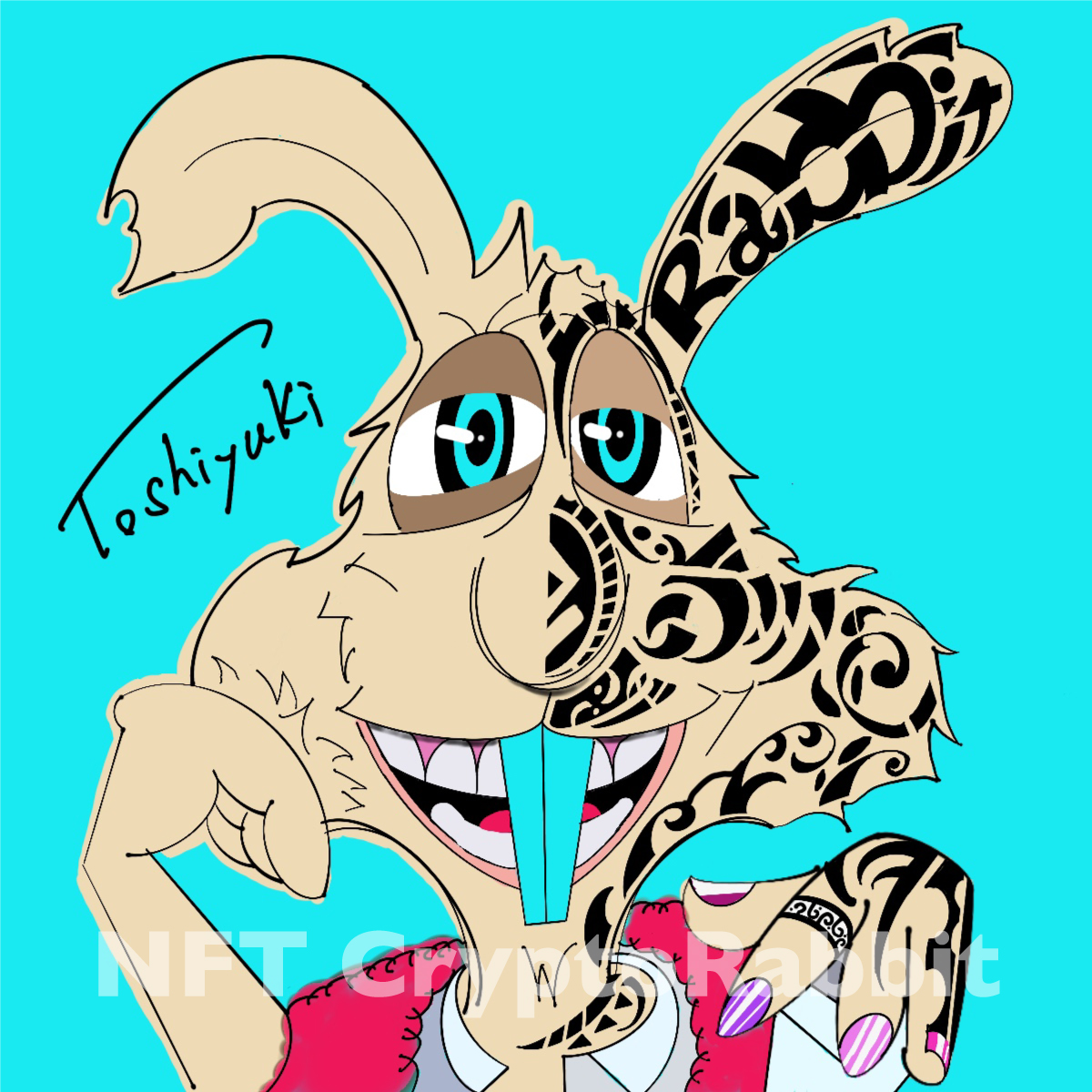 CryptoRabbitJa1's tweet photo. Digital drawing Rabbit #11

No more COVID-19.
もうコロナはいらん。

#NFT #NFTart  #opensea #art #アート   #イラストレーター #illustration #芸術  #デジタルアート #Digitaldrawing #Rabbit #NewYork  #Metaverse #ラビット　＃旅行 https://t.co/Oe2hVeovXf