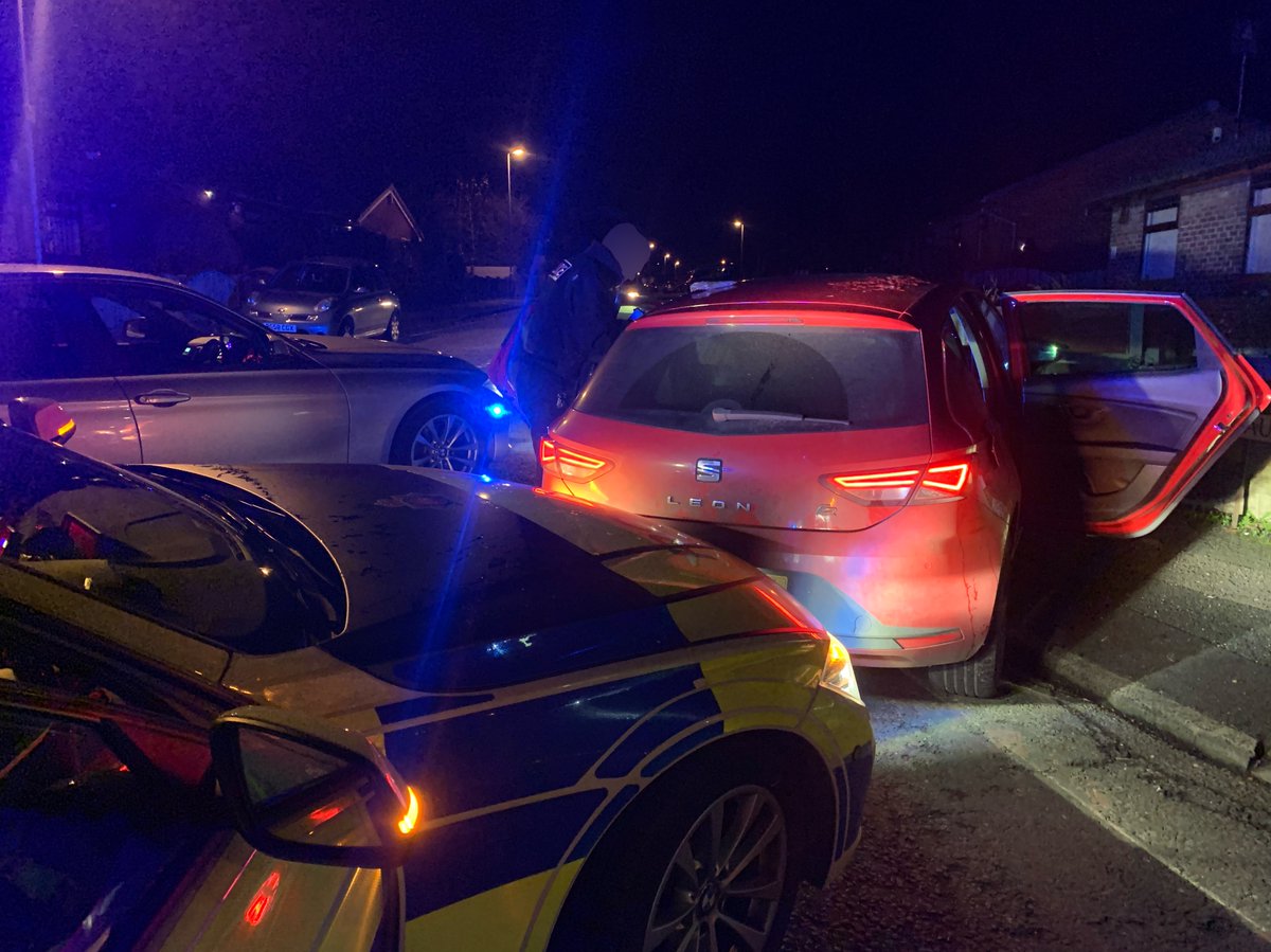 gmptraffic's tweet photo. Vehicle failed to stop for #XT78 &amp; a 100mph pursuit took place. Vehicle crashed &amp; driver tried to flee. With the assistance of #ZME04 driver was arrested; dangerous driving, fail to stop &amp; PWITS A+B. Passenger also arrested for drug offences. Vehicle seized #awaitinginterview https://t.co/A9jHOAB3Tz