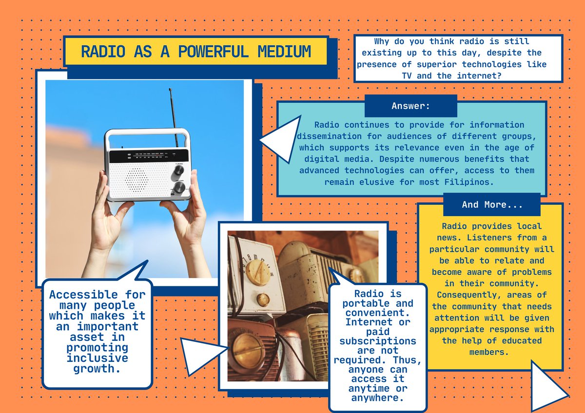 XU_phya's tweet photo. Twitter Entry No. 5:
  "Why do you think radio is still existing up to this day, despite the presence of superior technologies like TV and the internet?"

#MILMotionAndAudioMedia #KircherA #XUMIL2021 https://t.co/6ekIjarnjz