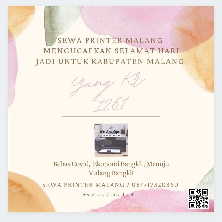 sewaprintermlg's tweet photo. Sewa Printer Malang
Hnya d Sini 081717320360 https://t.co/U0kwHrAiOW
#harijadikabupatenmalang #selamatharijadikabupatenmalang #harijadikabupetenmalang1261 #kabmalang #pemkabmalang #infomalang #malangraya #harijadikabmalang https://t.co/69uJOKEoZd
