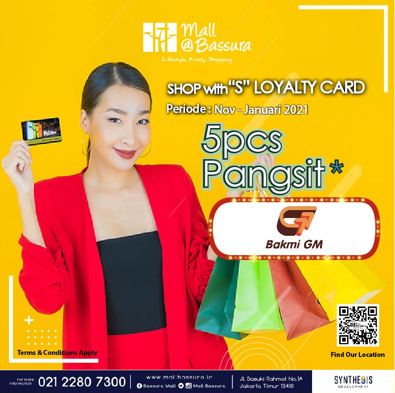 MallBassura's tweet image. Hi Loyals! Tunjukkan Kartu "S" Loyalty Card kamu di Bakmi GM Ground Floor dan dapatkan Pangsit Goreng isi 5pcs.
Untung punya "s" Loyalty Card Mall@bassura kan...
Tenang!

#mallbassura #merchant #promomember #memberpromo #bakmigmmallbassura #promodiscount #membership
#khususmember