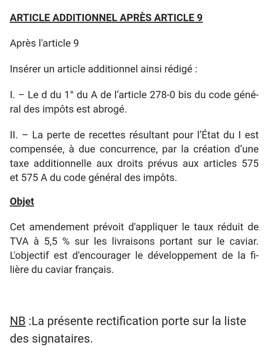 alitamultipass's tweet photo. Mais l'important pour nos sénateurs c'est de baisser la TVA sur le caviar!
#APL
#ReformeAPL https://t.co/mSyCpYpPSq