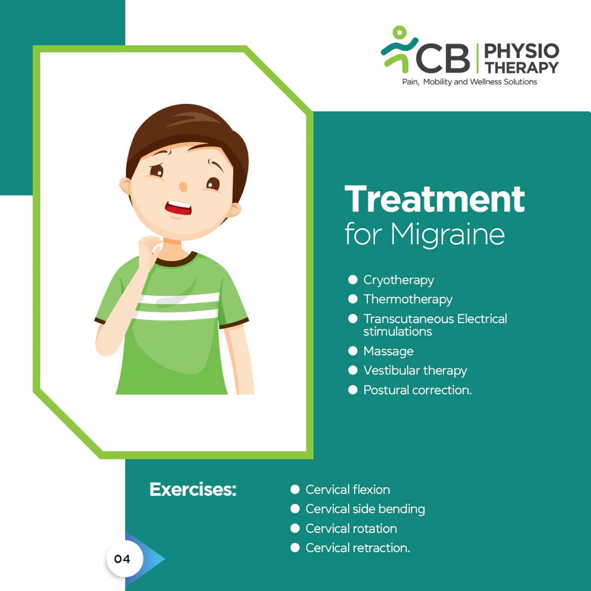 CBPhysioAH's tweet photo. A migraine is a headache that can cause severe throbbing pain or a pulsing sensation, usually on one side of the head.
Know more about it below!!
#migraines #headache #CBPhysiotherapy #prodrome #aura #attack #pain #shootingpain #physiotherapy #physicaltherapy https://t.co/y3Vk3IZ363