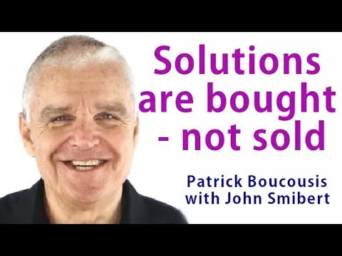 Solutions are bought not sold - Patrick Boucousis with John Smibert buff.ly/3HO7fFf <a href="/JohnSmibert/">John Smibert</a> via <a href="/YouTube/">YouTube</a> #Sales #B2Bsales #salestips