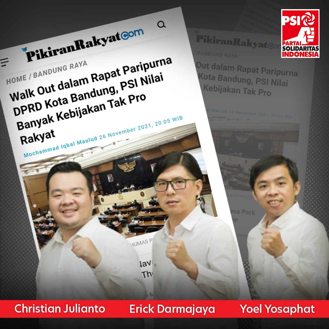 psi_denpasar's tweet photo. Paripurna DPRD Kota Bandung Tolak RAPBD 2022, PSI Walk Out #BandungAmburadulPSIWalkOut https://t.co/1mZc6MqIg9 https://t.co/LWsCBpuyKA