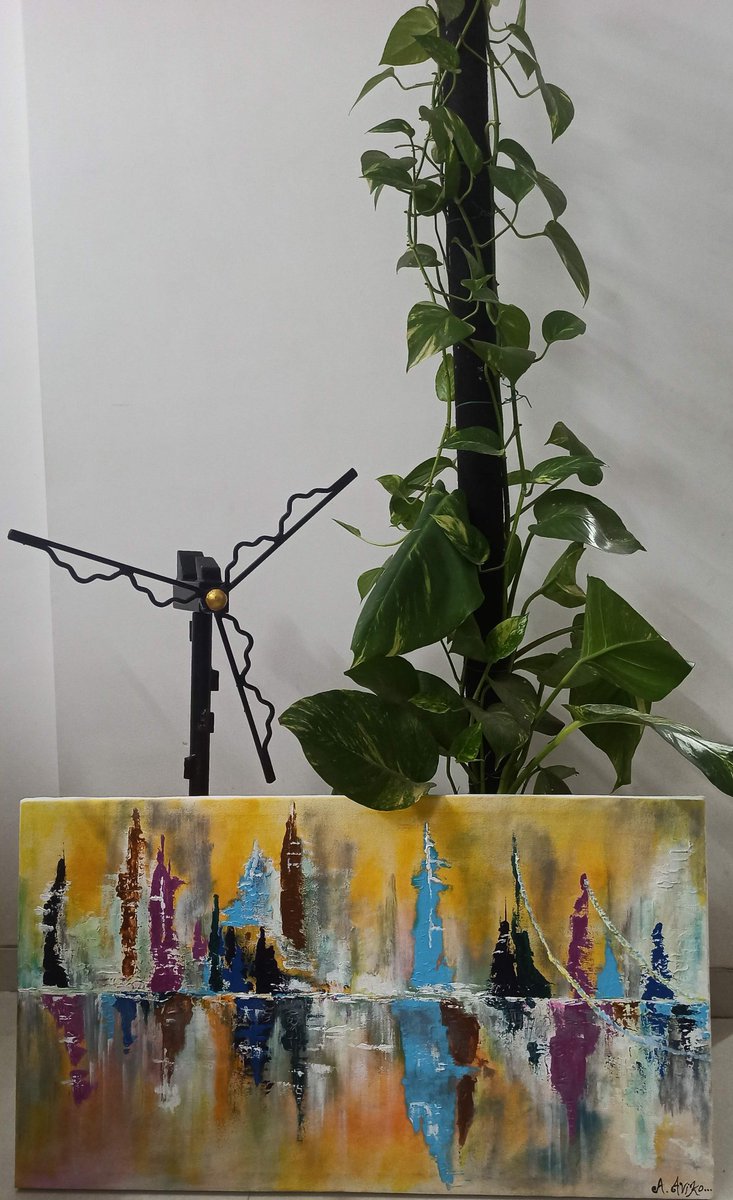 avikoart's tweet photo. Abstract art is the compiling random thoughts in colourful manner.
Name:City on river bank
17"X30"
Acrylic by palette knife
#avikoart #pune #maharashtra #jodhpur #rajasthan #abstract #artforsale  #painting #selftaught #thought #gallery #artist #acrylic #modernart #decor #interior https://t.co/MLKkD1WRte