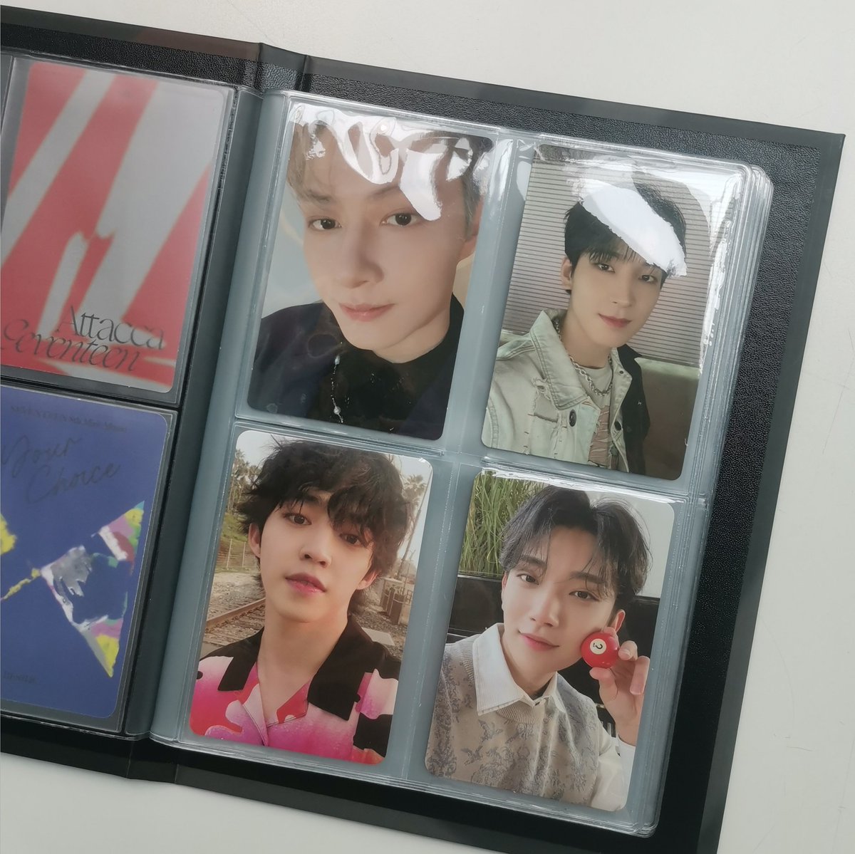 wwenxxuann's tweet photo. Giveaway抽到的carat ver来了🥳 谢谢 @yapzhihui2001 的ga让我第一次感受到我原来是有成功参与到ga的哈哈！很幸运拿到最想要的Hoshi封💜(因为自己也买了几本其他成员的 怕重复) #zhfeedback https://t.co/pTmzrrxf4F