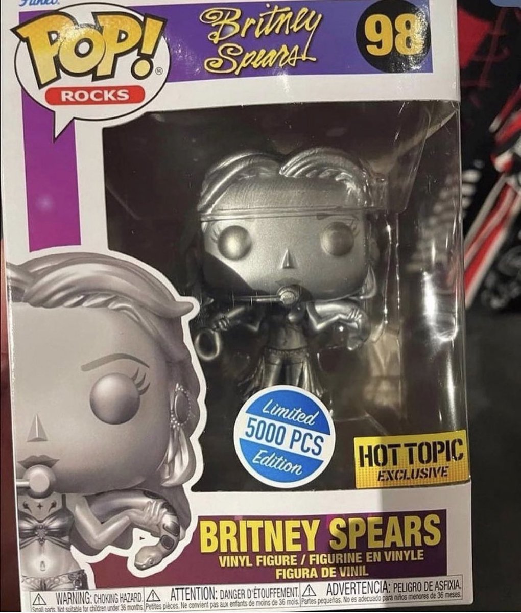 CALISTATEOFMND's tweet photo. Britney Spears [Hot Topic Exclusive] Limited to 5,000 Pieces. Hitting stores now!
 
#BritneySpears #Funko #FunkoPop #FunkoPopVinyl #Pop #PopVinyl #Collectibles #Collectible #PopOclock https://t.co/JpXqaQI1Tf
