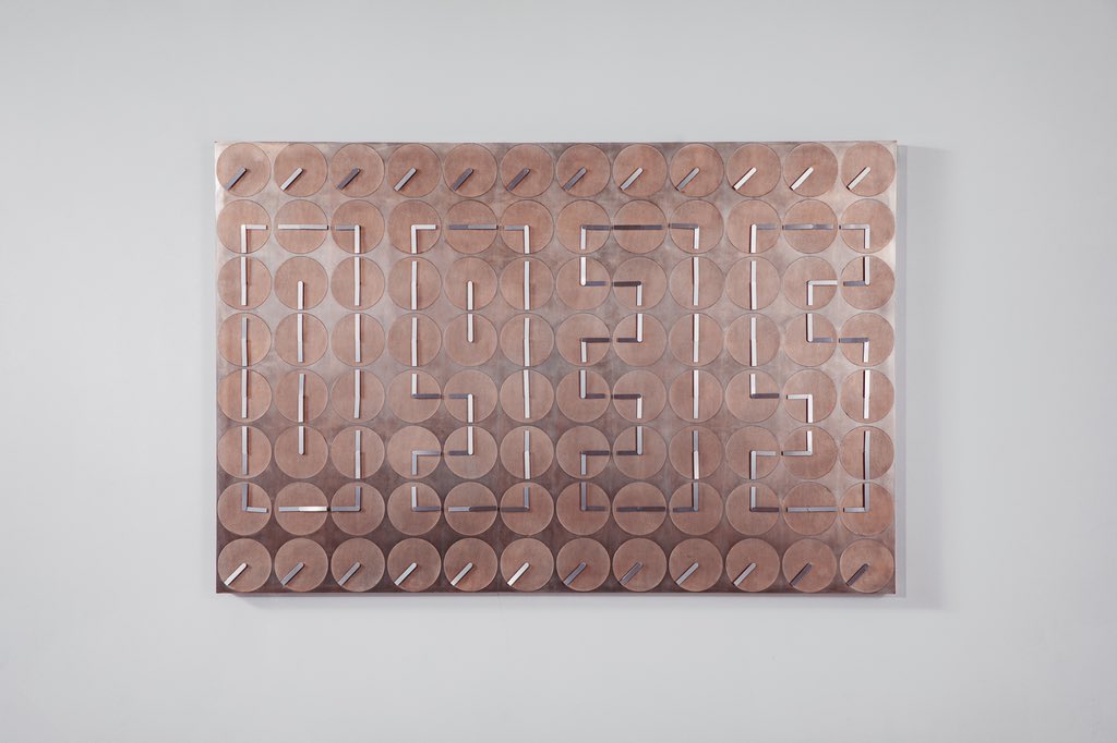 The A million Times series, originally started in 2013, has been produced by Humans since 1982 in a number of variations. Versions of the work have been produced in different scales, arrangements and materials, all maintaining the central principle of a magical reflection on time