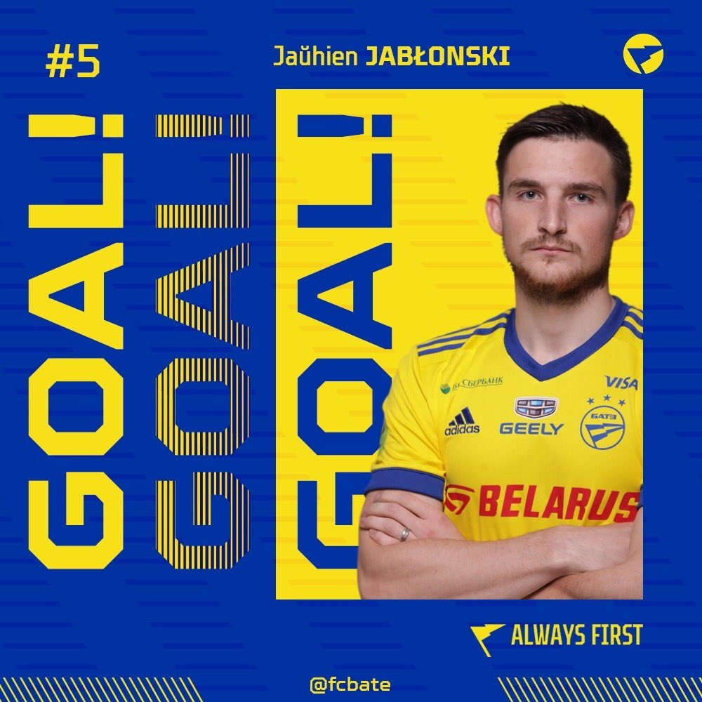 FCBATE's tweet photo. 87’ - GOOOOOAL!
3:0
Yablonski!🚀

#BATEVIT https://t.co/9zXzCpOke7
