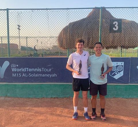 Not_Esportivas's tweet photo. ITF TENNIS!
Parabéns aos duplistas campeões, o britânico Jonathan Gray (🇬🇧) e o francês Nathan Seateun (🇨🇵) que conquistaram o @worldtennis no M15 do Cairo no Egito
#ITFWorldTennisTour #ITFtennis #M15Cairo #tennis #JonathanGray #NathanSeateun https://t.co/2RzM7urgmV