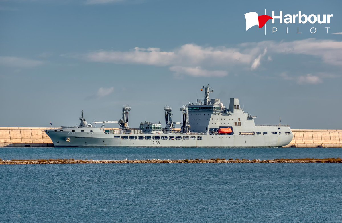 RFA Tidesurge berthed cruceros 3, Valencia port. 
harbourpilot.es/wp-content/upl…