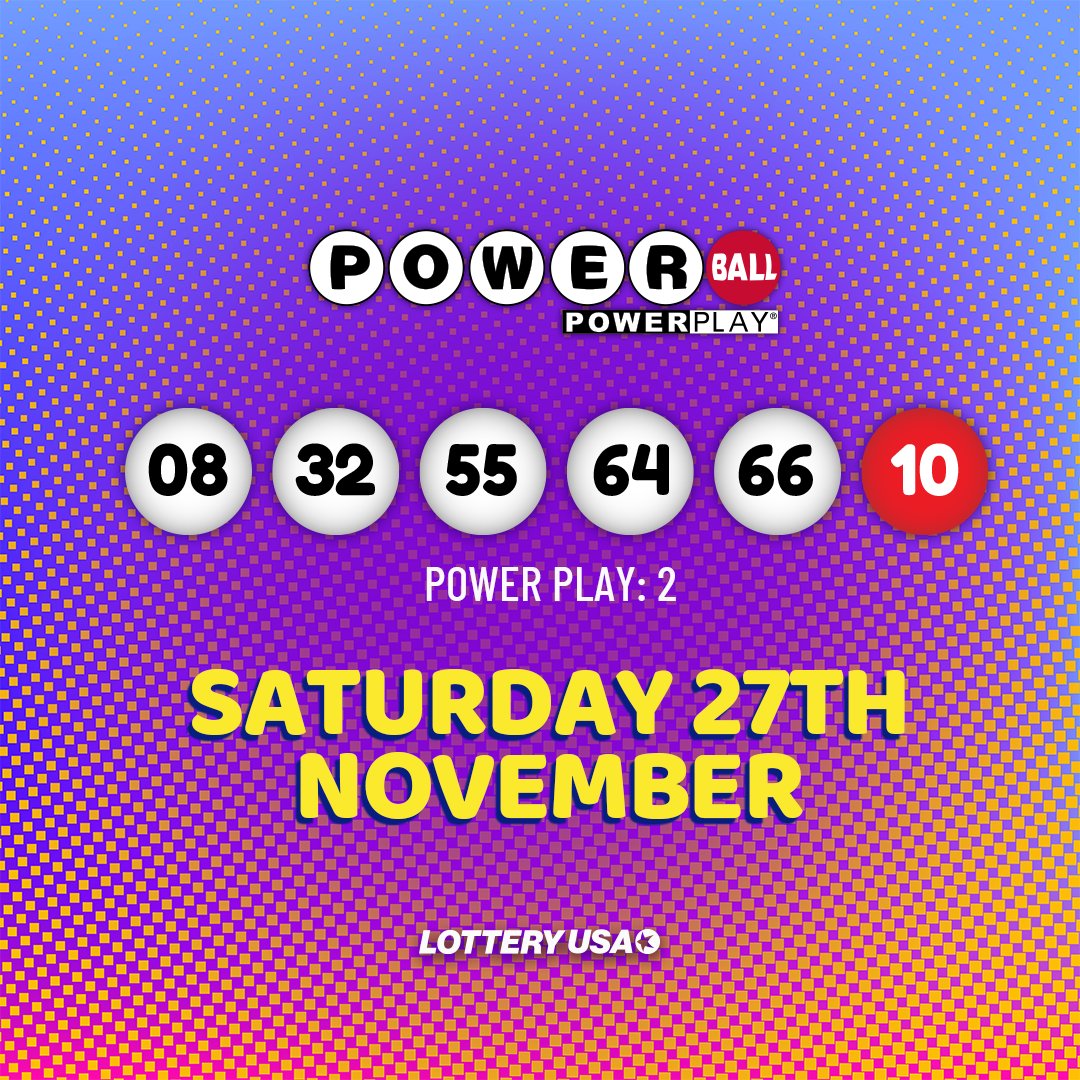 Last night, there were two lucky $1 million Powerball winners! One in California, and another one in New Jersey. Did you get lucky?
Visit Lottery USA for more information: https://t.co/cTUD90QvHe
#lottery #Powerball #lotteryusa #lotterynumbers https://t.co/fZr2dNpt9e