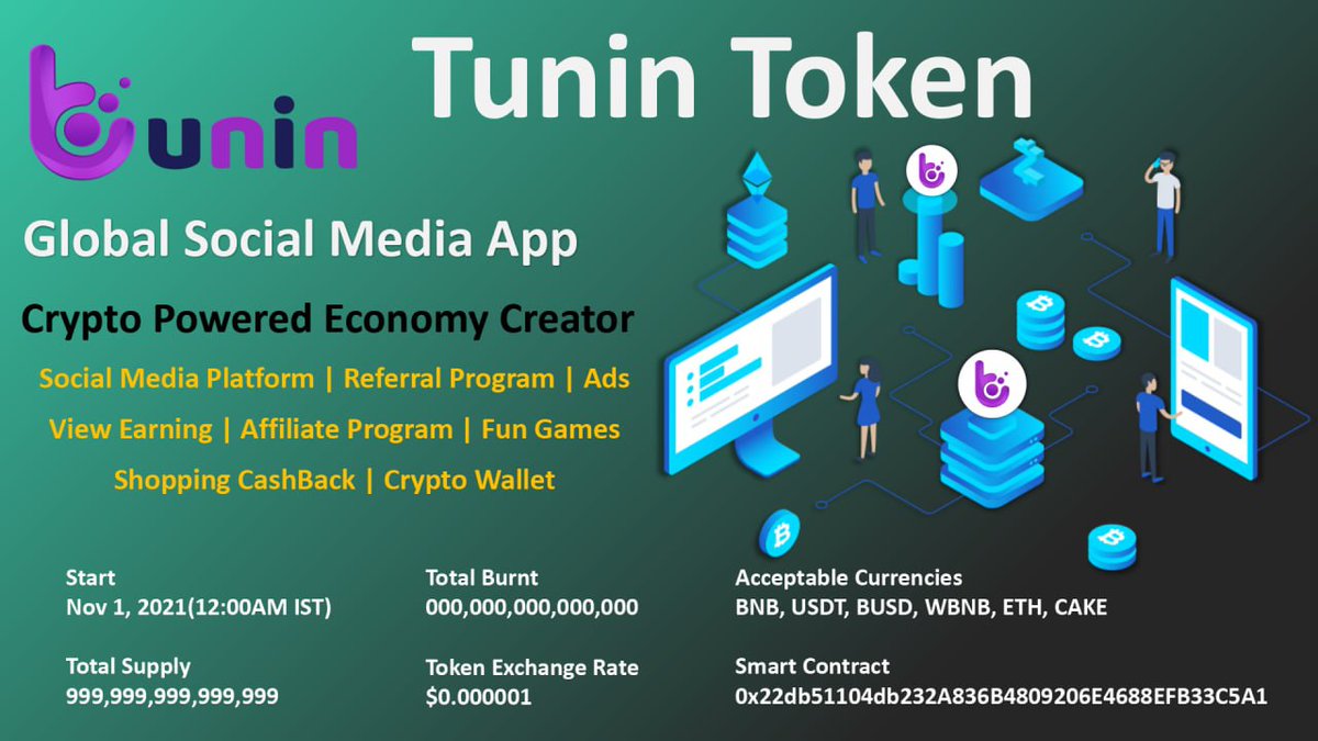 TuninToken's tweet photo. Buy @TuninToken On @PancakeSwap
https://t.co/Q7dL0hyGtE

#TuninToken #BinanceSmartChain #BSC #pancakeswap #CoinGecko #CoinMarketCap https://t.co/V2kxZeR1e7
