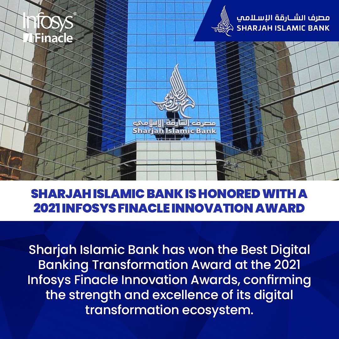 shjislamicbank's tweet image. #SharjahIslamicBank is Honored With a 2021 #InfosysFinacle Innovation Award

@Finacle