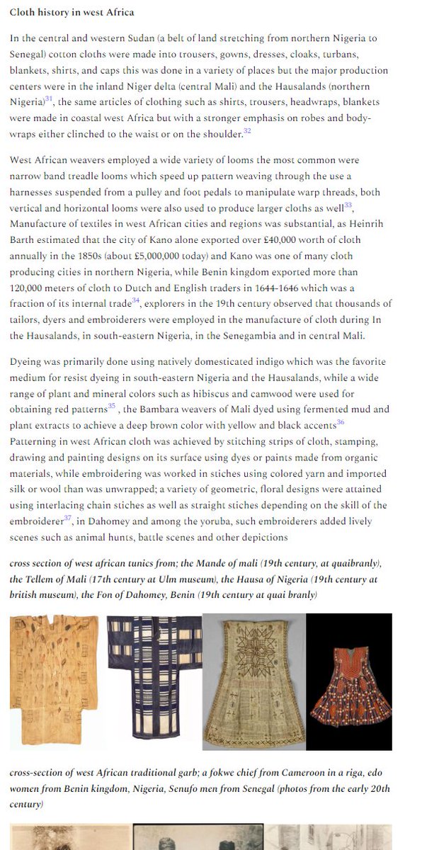 rhaplord's tweet photo. My article:

"Cloth in African history: the manufacture, patterning and embroidering of Africa's signature textile aesthetics"

an overview of textiles from sub-Saharan Africa
https://t.co/m5gUkEX71B https://t.co/KcwYlGgtyj