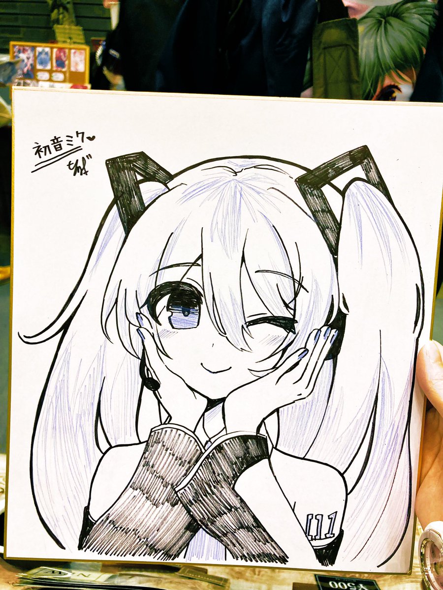 本日描かせて頂いたスケブです。掲載許可頂きましたのでアップします〜!! 