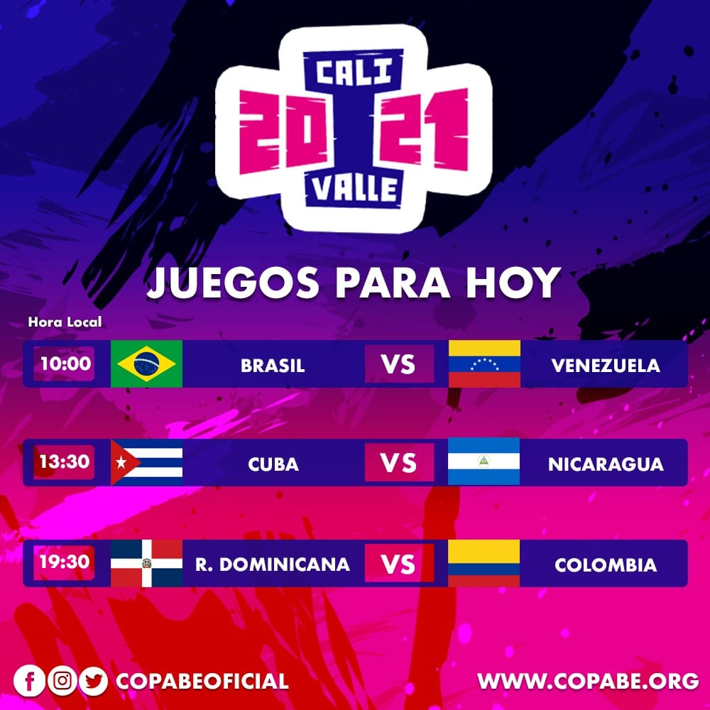 wbscamericas's tweet image. Día 3 Béisbol #Panamericanosjunior2021 
.
.
#SomosCOPABE #COPABE #Colombia #panamericanos #wbsc #Baseball #baranquilla #edgarrenteria #Béisbol #Colombia #Venezuela #Cuba #Nicaragua #Brasil #Argentina #RepúblicaDominicana