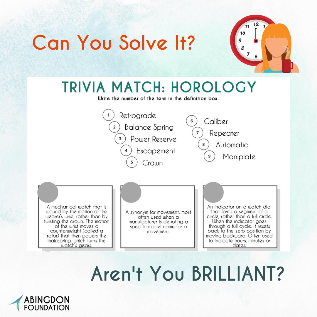 AbingdonFdn's tweet photo. Challenge yourself. Learn new things. Expand your horizons. We can help. #stem #steam Enjoy this puzzle and tell us if you solve it 🙋‍♀️

Get your own BRILLIANT activity book on Amazon, tell a friend, and grow smarter every day. We've got your back!
https://t.co/VvoN9LoZos https://t.co/S7b3ZIPh36