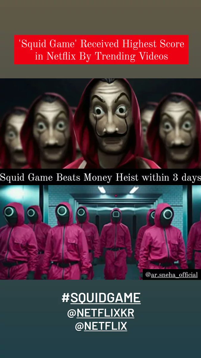 sneha_army's tweet photo. Squid Game Hits Records in Netflix🎦🎥🔥Squid Game Trends Everywhere.Finally,Squid Game Trends in India too🇮🇳🔥 #SquidGame #India #Netflix @netflix @NetflixIndia https://t.co/pqThAxsQk0