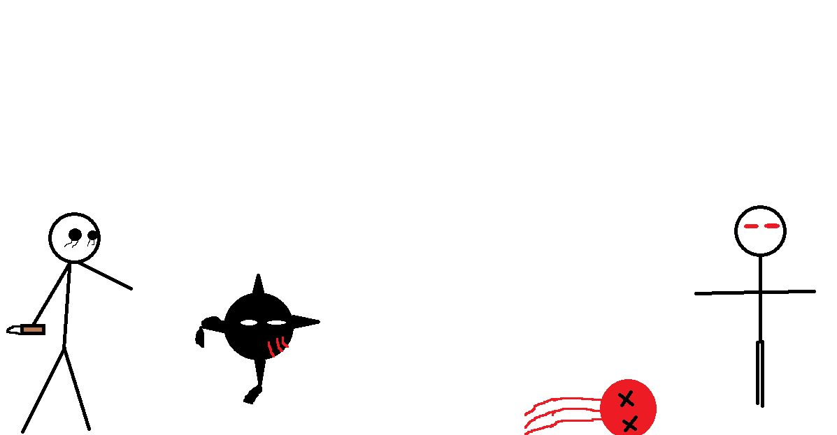 JTshows's tweet image. The battle start from top. #Battle #horror #Sentimonster #fight