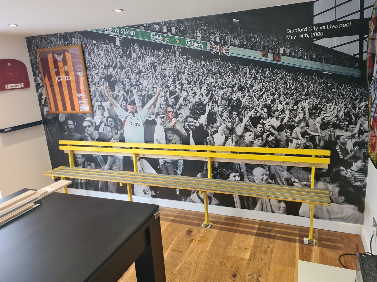 The late night ebay purchase is finally in the shed ! <a href="/officialbantams/">Bradford City AFC</a>