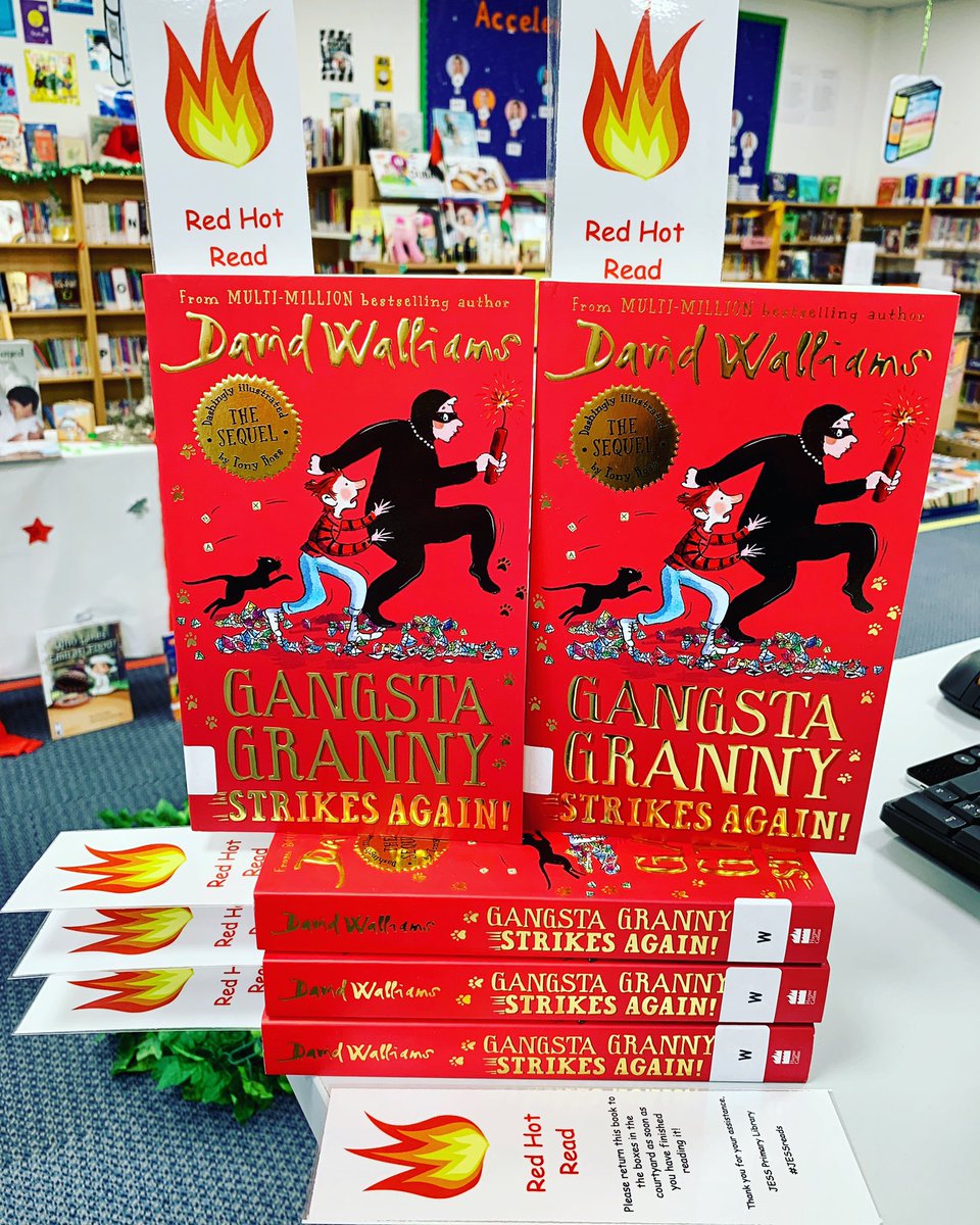 JESSPrimaryLRC's tweet photo. GANGSTA GRANNY STRIKES AGAIN: 5 copies have arrived!! ππ»Yippee!! π€πCome & see us in the #JESSprimaryLibrary to add your name to the reservation list! ππ»πThese books are Red Hot Reads! π₯ππ€ #DavidWalliams
#GangstaGranny #NewRelease #BookRecommendation π€πβ€οΈ@JESSPrimaryYR6π¦πͺ https://t.co/oJ7YMhJgaR
