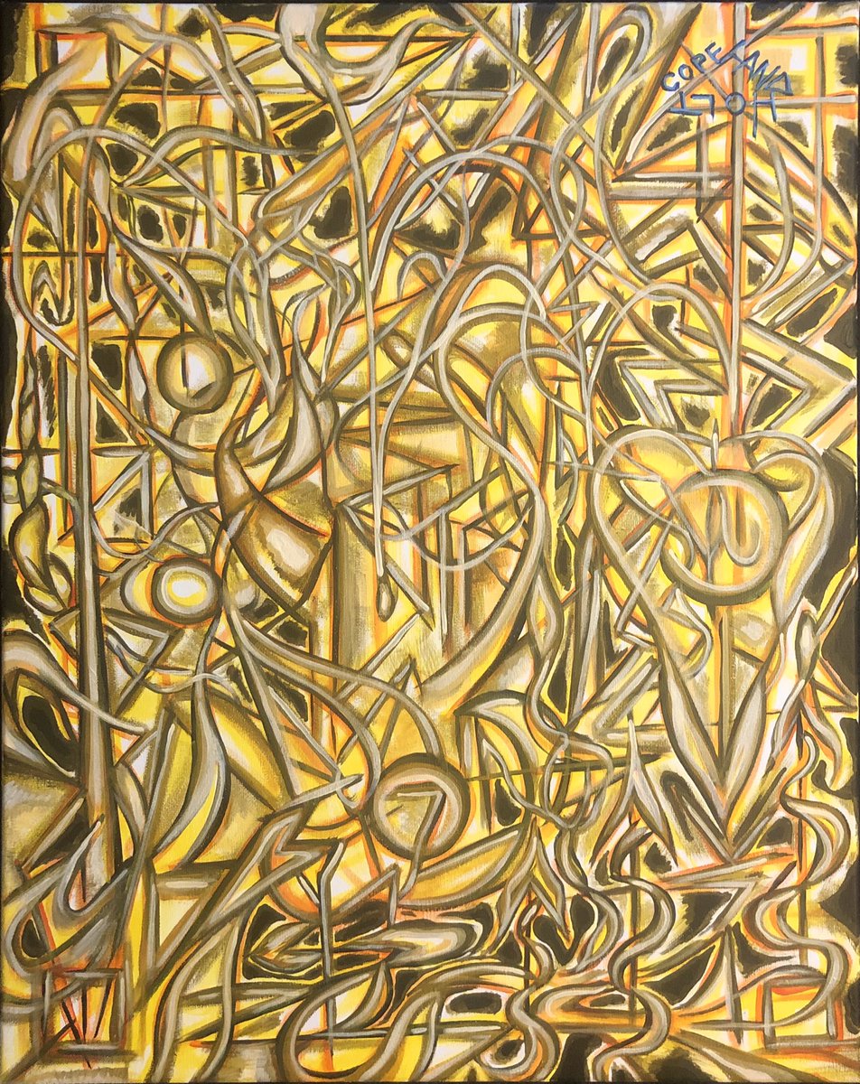 TheCope's tweet photo. inner selfie No. 1 - 4 🕳🔺🔵 🟨(20in x 16in canvas acrylics)

1 - Greyscale/Black
2 - Red: All heart no breaks (know breaks)
3 - Blue: I’ve had the blues more than once (the blues once had me) *SOLD
4 - Yellow: somewhere between trampling daisies and pushing them up https://t.co/3B5pcejxZT
