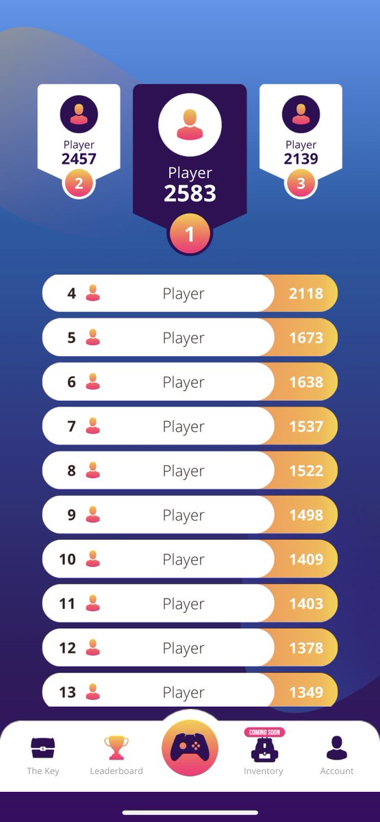 The Leaderboard - the mobile app pre-launch feature highlight 🤩 🕹️ Move up the leaderboards 🎮 Let your friends know who is the best 💸 $WSG Events will sponsor rewards for the best players 🚀 We're getting ready for take-off! 📲 t.me/WSGToken #PlayToEarn #WSGARMY