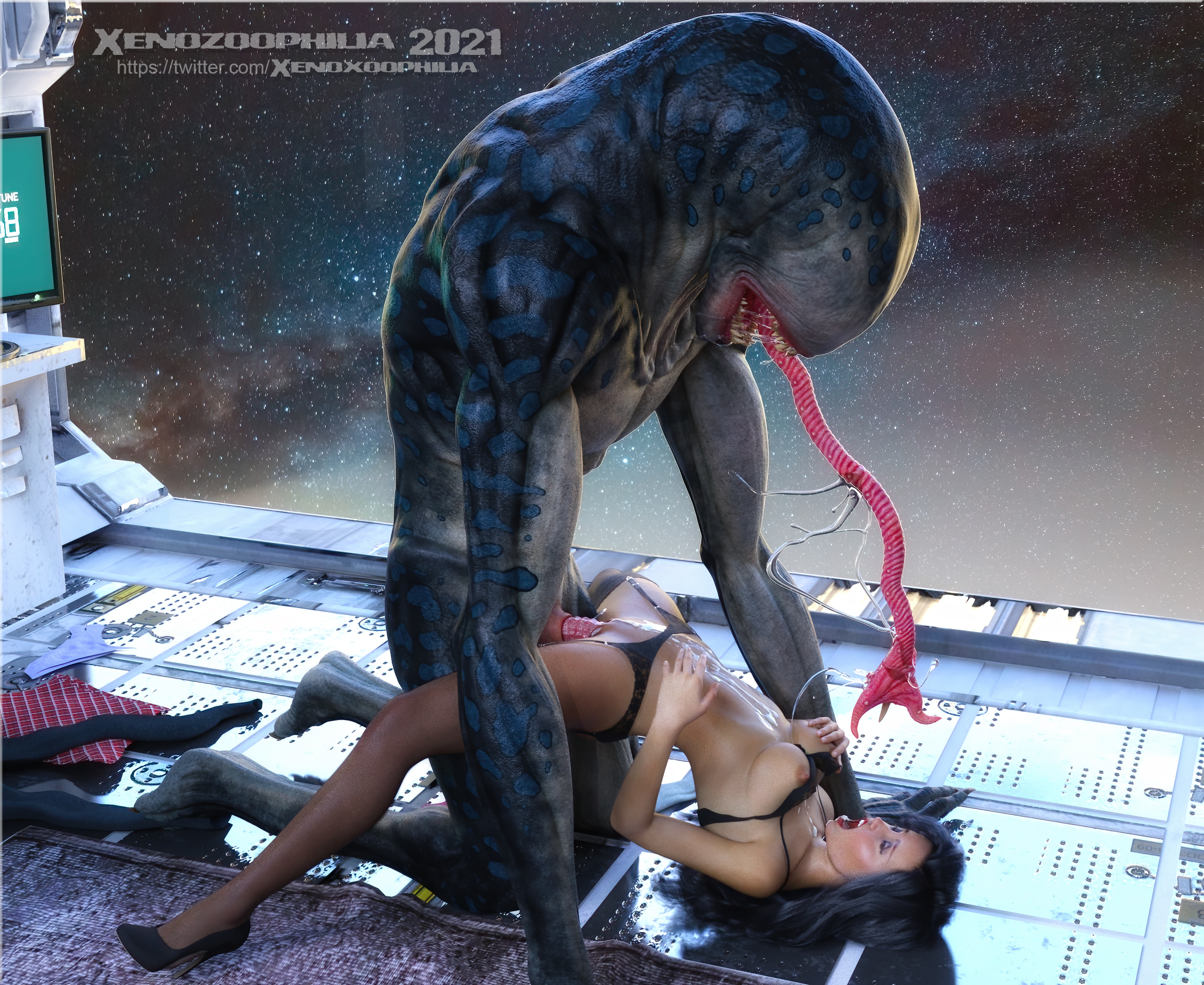 monsterporn As another breeder on the massive starship,Valarie  spread wide for the huge alien,begging him to fill her womb with potent  seed.The creature eagerly obliged, splattering her body and pumping
