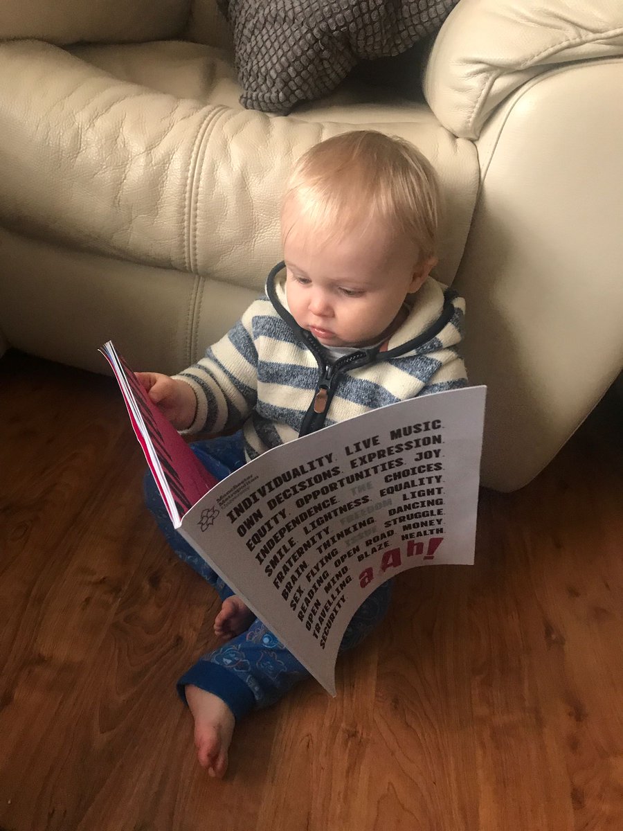 kerrypower0610's tweet photo. #aAh!Magazine's youngest reader is at it again with our new #FREEDOMIssue Grab your copy from #ManchesterMet now or read online here https://t.co/V3C7SMlBwl https://t.co/36RQTaH3uT
