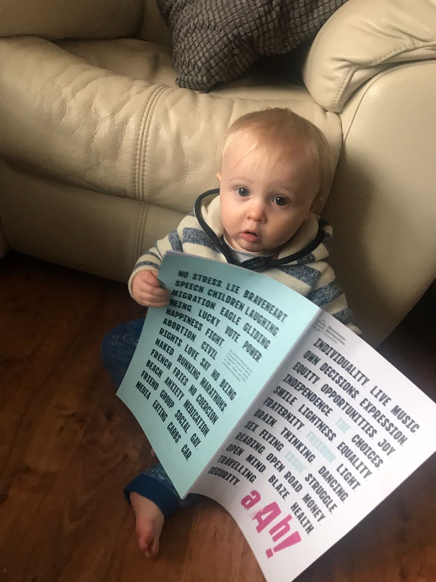 kerrypower0610's tweet photo. #aAh!Magazine's youngest reader is at it again with our new #FREEDOMIssue Grab your copy from #ManchesterMet now or read online here https://t.co/V3C7SMlBwl https://t.co/36RQTaH3uT