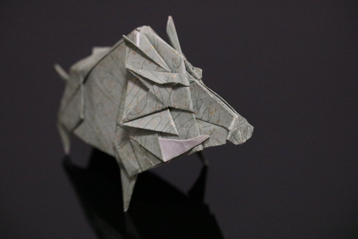 Wild Boar designed by 今井雄大 <a href="/origami_maimai/">今井雄大（折り紙マイマイ）</a>
#JOASconv26