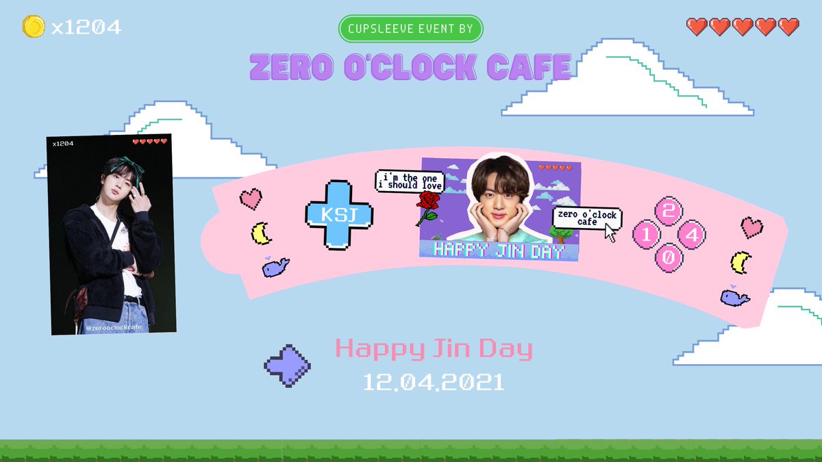 it’s almost seokjinnie day!! 💓💗💖💕💞💘 to celebrate, we’re giving away FREE cupsleeve + pc for every drink starting on Friday, Dec 3 💜 see you soon! #SeokjinnieDayat0000cafe