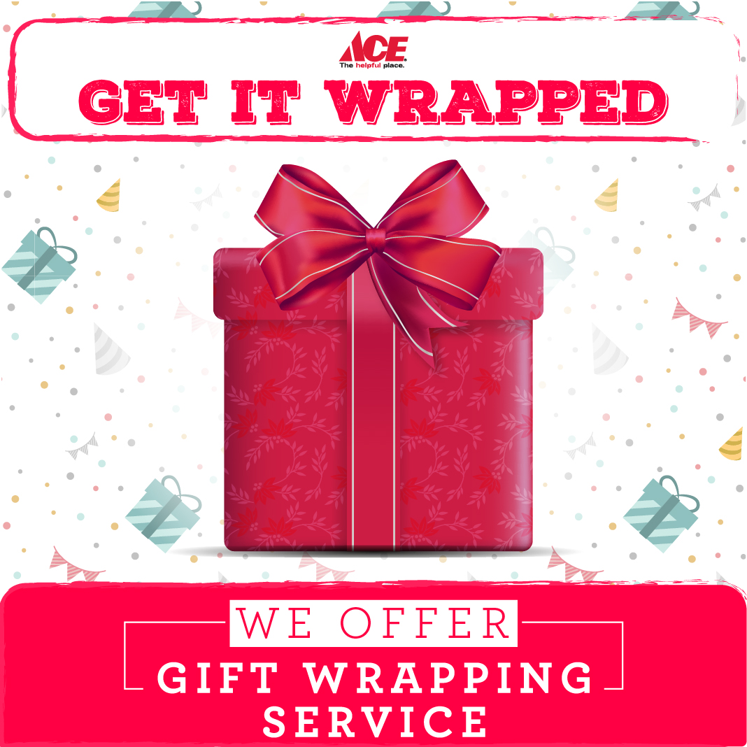ACEhardwareMV's tweet photo. GET IT WRAPPED!
We offer Gift wrapping service. 🤩🎁
#acethehelpfulplace https://t.co/ymJDUIBPeD