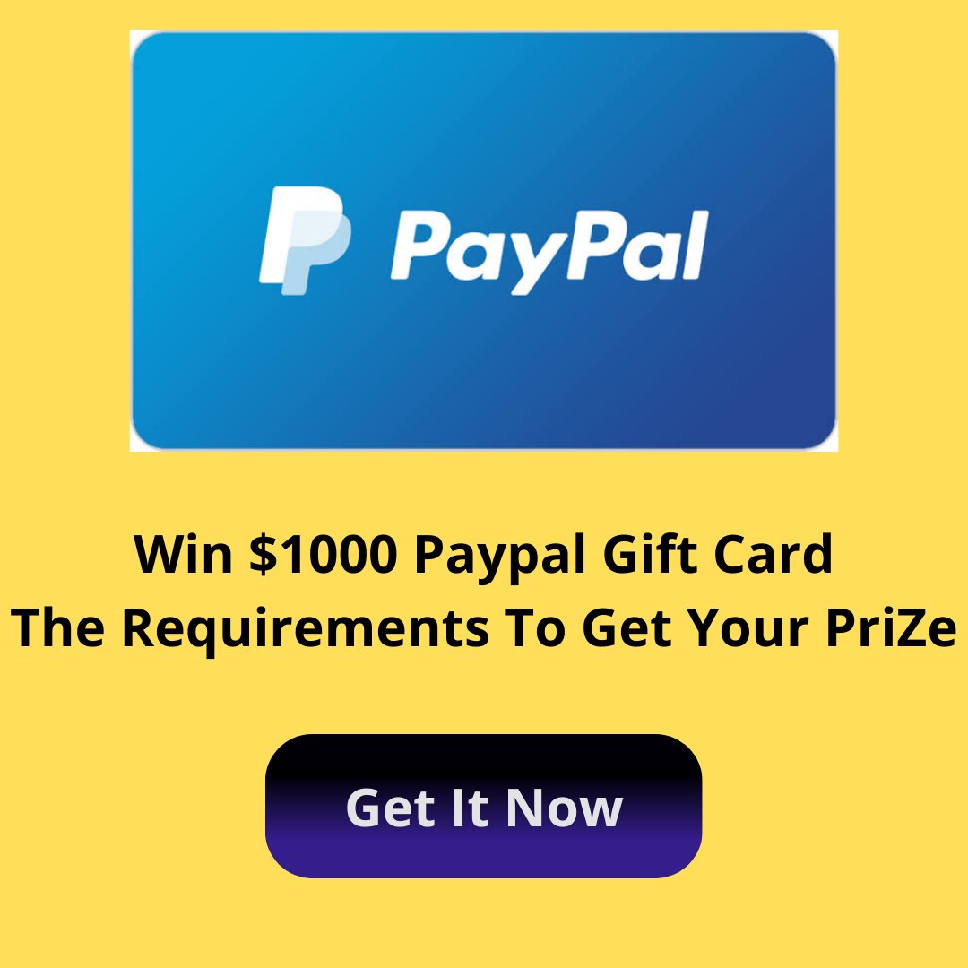 Only For USA 
Giveaway 😱😱
Get a $1000 paypal gift card 
Go to the link, win $1000 PayPal Gift Card. Read carefully the requirements to get your prize.🥰🥰
Click this link👇
tinyurl.com/4ks3zjhs
#Paypalgiftcard #giftcard #gift #giftcards #giftideas #giveaway #giftcardgiveaway