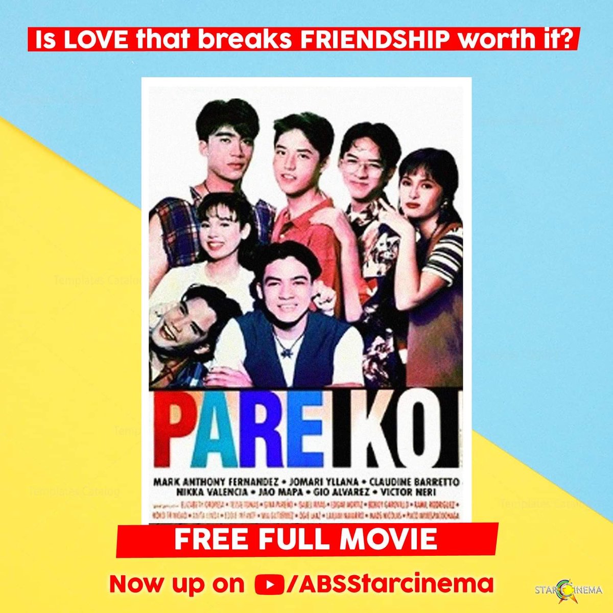 ABSCBNpr's tweet photo. That friend who breaks the bro code: Huwag poporma sa ex ng repapipz lalo kung fresh pa! Mase-save pa kaya ang tropa? Find out in “Pare Ko” FULL MOVIE. Streaming for FREE on Star Cinema’s YouTube channel!

Watch the #PareKo FULL MOVIE here: https://t.co/4oabpKT1qh https://t.co/3iAESkedqH