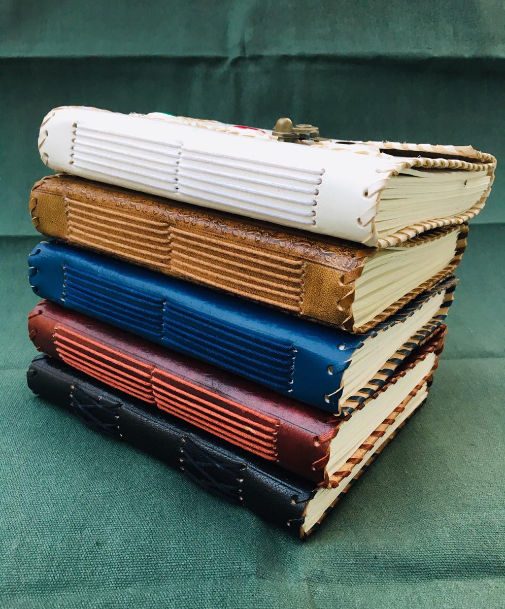 Leather Journals with Three Stones to keep the memories forever
#USA #UAE #LadyVelvet_HFQ #MadeInIndia