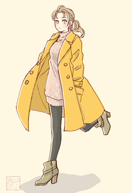 「コート 」|香日ゆらのイラスト