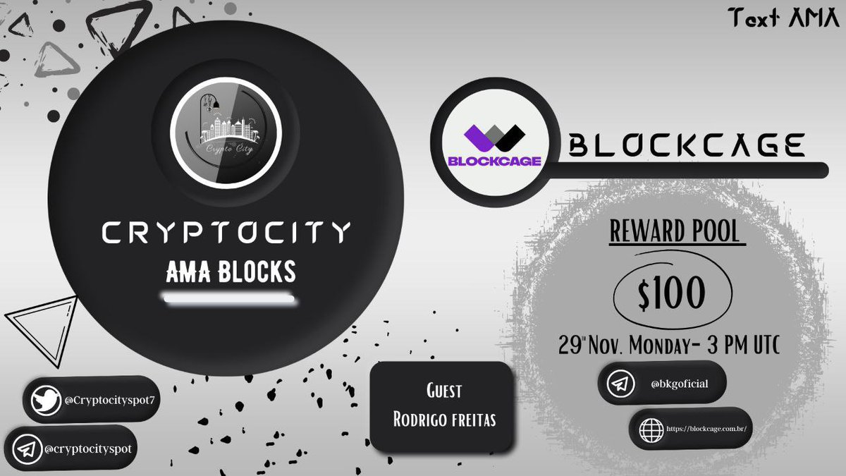 navex_eth's tweet photo. Crypto City is going to hold an AMA with @Blockcage1 in @Cryptocityspot7 
Telegram community.
Reward: 
100$
Time: 
November 29th,2021
3 PM UTC.
 
Follow 
1. @Cryptocityspot7
2. @Blockcage1
Like , retweet &amp; tag 3 friends. https://t.co/WuCAhbP4D9