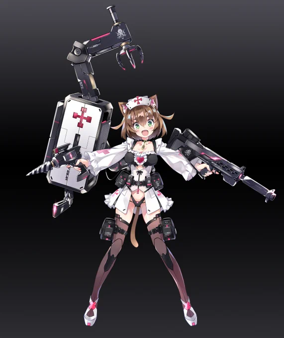 先日リリースされたソシャゲ【アーテリーギア-機動戦姫-】にてシリウスに引き続きモリスのキャラクターデザインも担当しています!
回復サポートとして重宝するキャラです……!
シリウスと並べた画像も貼っておきます😊 
#アテギア 