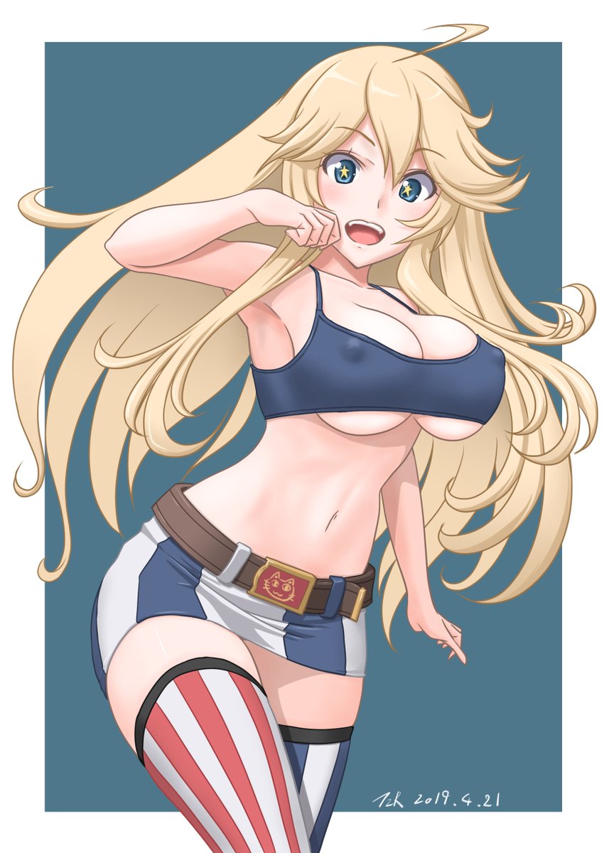 #いいニーハイの日
ビスやんとアイオワ 