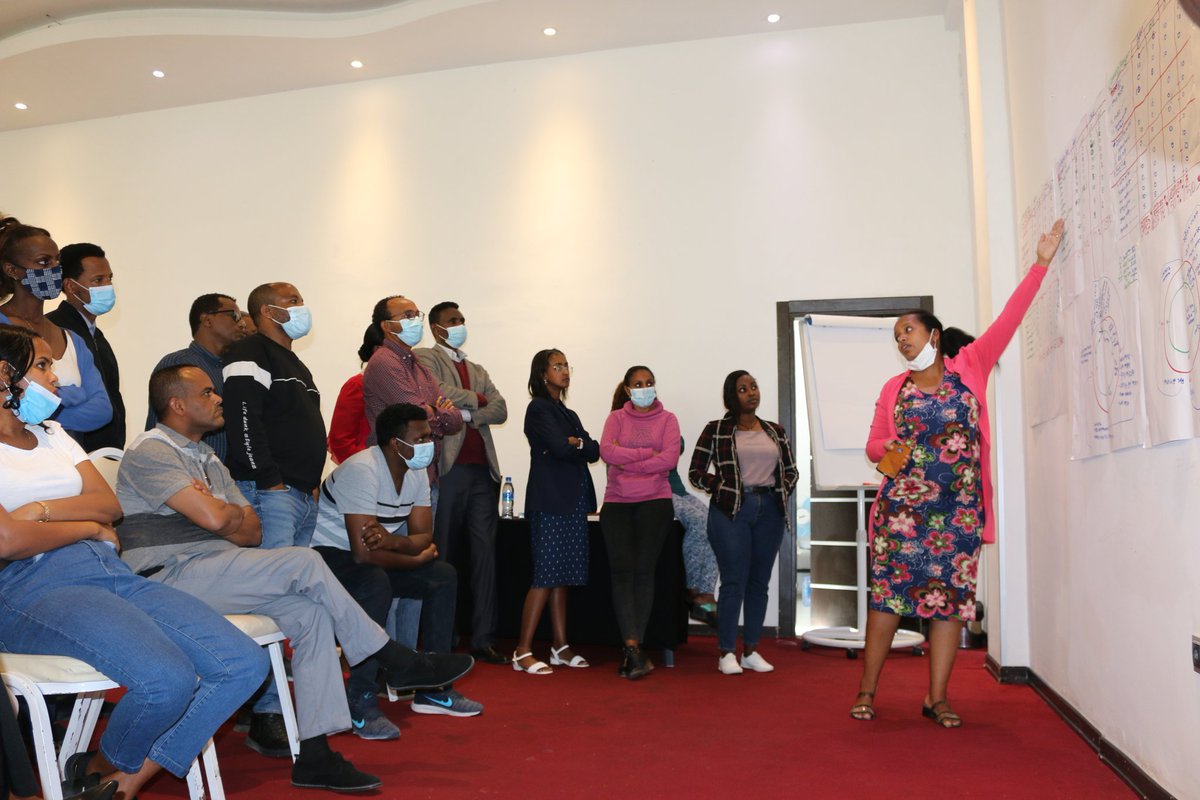 DCAEthiopia's tweet image. Institutional #Genderintegration at all stages of a #ProjectCycle is important to promote #genderequality.

Final day of #GenderMainstreaming TOT for @DCAEthiopia and Local Partner organisations organized from Nov 24 - 26, 2021 in Addis Ababa, Ethiopia.