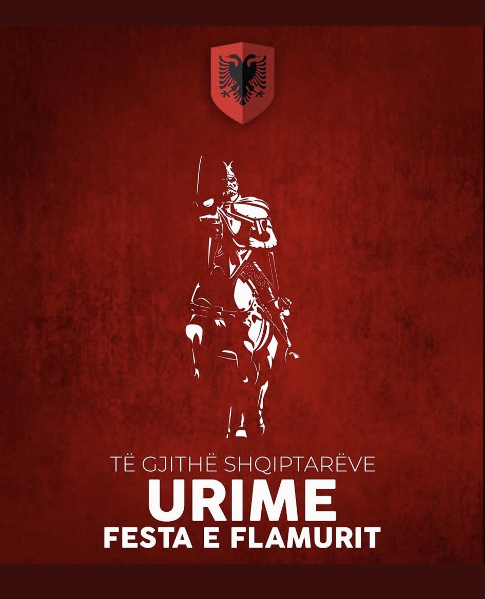 bnishaniZyrtare's tweet photo. GEZUAR ! 🇦🇱
Mot më të fortë e më përpara !
#flamuri #shqiptar #festa https://t.co/fAN9YYqRHZ